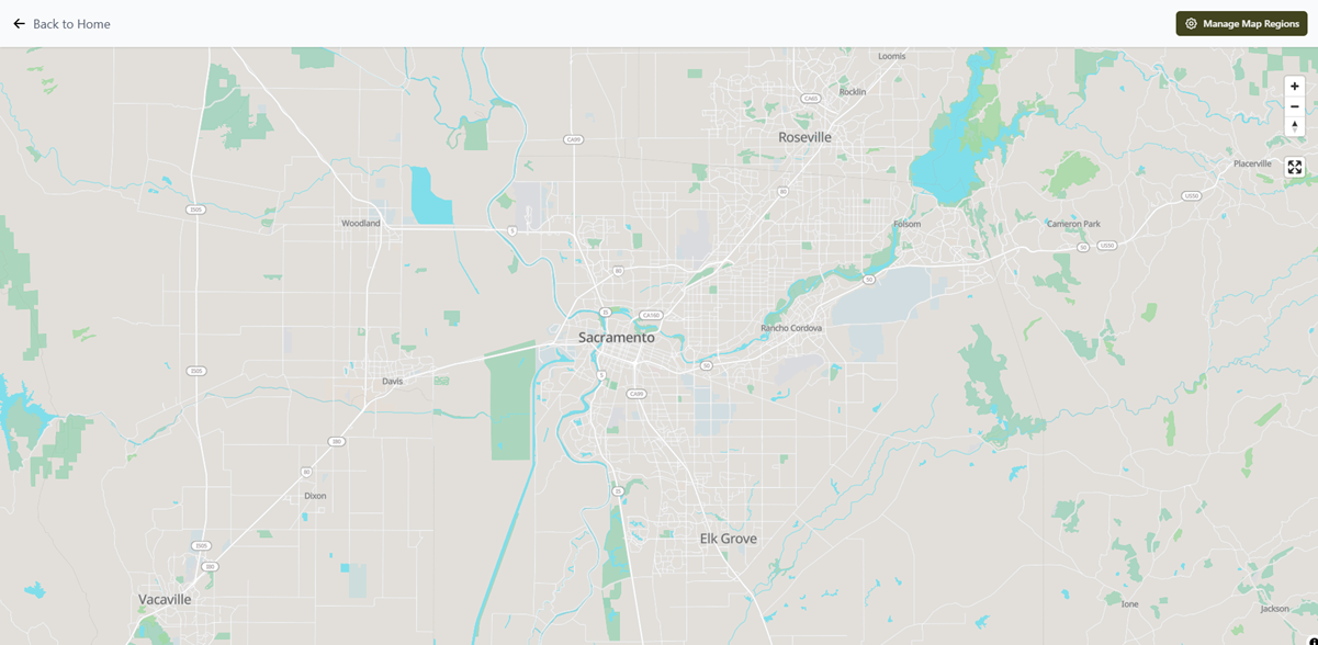 Project NOMAD 오프라인 지도 화면 — OpenStreetMap 기반으로 인터넷 없이 내비게이션하는 모습